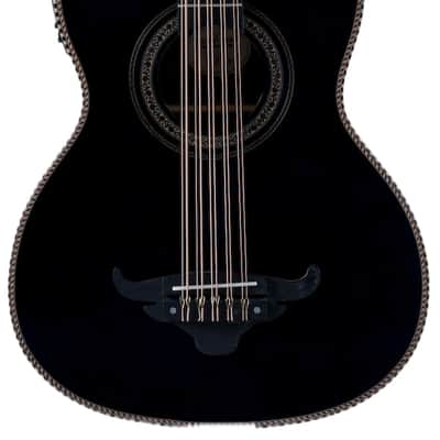 Oscar Schmidt OH32SEQTB | Bajo Quinto Acoustic / Electric, Quilt Trans Black. New with Full Warranty! image 2