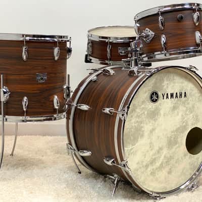 Yamaha 20/12/14/5.5x14". 1970s Vintage Drum Set - Walnut veneer. Birch shells. Ultra rare. image 2