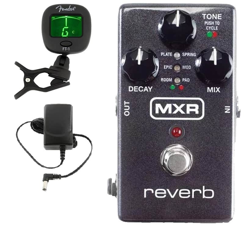 MXR M300 Reverb - Relay True Bypass & Delay Trails Modes Hi-Fi Dry Path ( FREE FENDER CLIP ON TUNER ) image 1