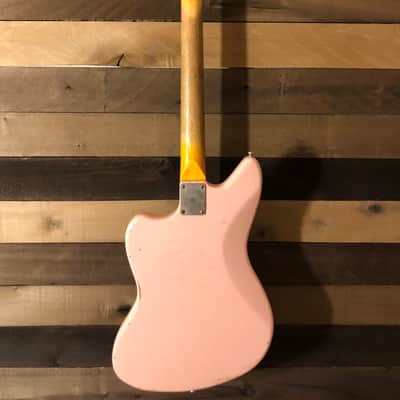 Von K Guitars J-Master Offset Body Shell Pink Prism Flake Nitro Lacquer Finish image 8