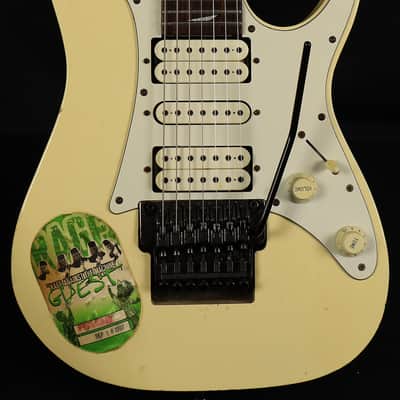 Ibanez Steve Vai Owned Signed JEM Universe 7-String White Electric Guitar w/ OHSC image 1