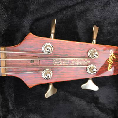 Mint 1981 Aria Pro II SB-900 Matsumoku 4 String Bass in Walnut Perfect image 23
