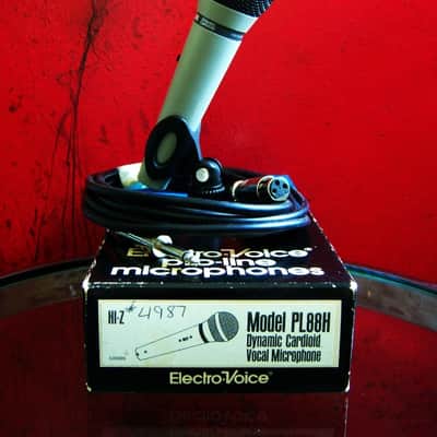 Vintage 1980's Electro-Voice PL-88 cardioid Dynamic Microphone Low Z w accessories # 2 664 image 1