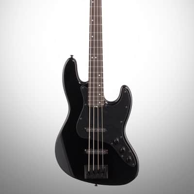 Schecter J4 Electric Bass, Gloss Black image 2