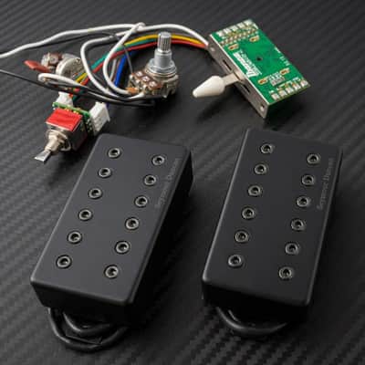 Seymour Duncan Scarlet and Scourge Humbucker Set - Matte Black | Ibanez AZ Dynamix Switch | PRS SE MARK HOLCOMB SVN Pickup image 1