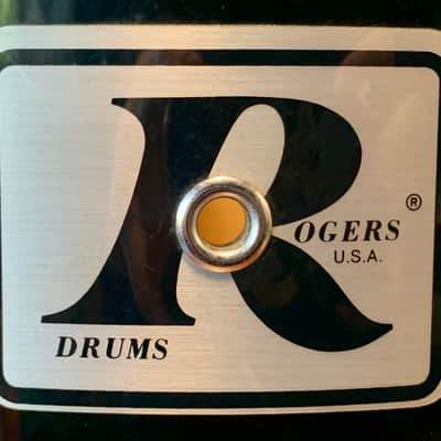 Rogers XP-8 3 Piece Ebony Black Drum Set - Good Condition - image 5