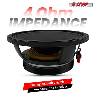 5 Core 10" Subwoofer Speaker 300W RMS Full Range Car Audio Sub Woofer 4 Ohm Bass Replacement Driver image 4