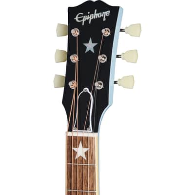Epiphone J-180 LS Acoustic Electric Guitar - Frost Blue image 5