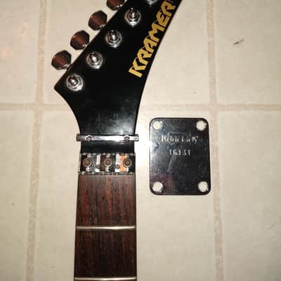 Kramer Japan Focus 6000 80's-90s Black, rosewood ,Floyd Rose image 12