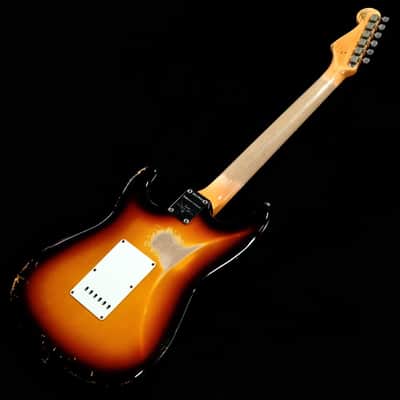 FENDER CUSTOM SHOP LTD 1963 Stratocaster Heavy Relic 3-Color Sunburst [CZ557408] (08/05) image 6