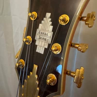 D'Angelico Excel Series Style B Throwback Hollowbody Electric Guitar with USA Seymour Duncan Floating Mini Humbucker Vintage Natural - Vintage Natural image 10