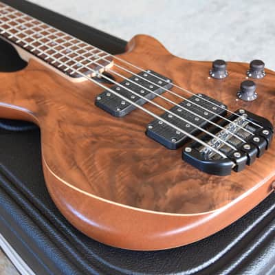 Wal MK2 2021 Flame Walnut 5 string bass guitar image 4