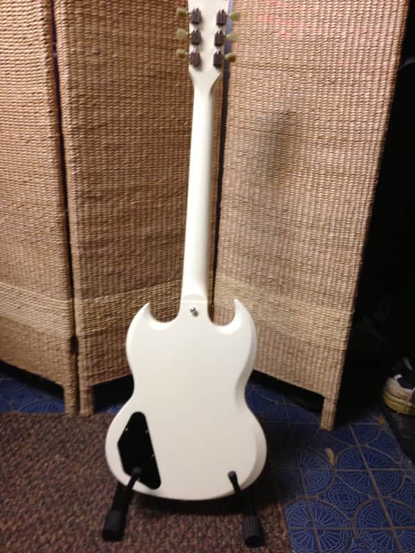 Gibson SG 2011 Worn White Limited 60's Tribute P90's | Reverb