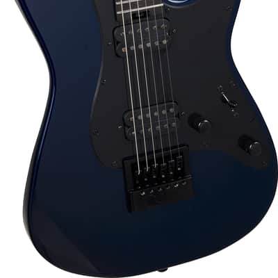 Charvel Pro-Mod Plus So-Cal Style 1 HH EVTN6 E Ebony FB Midnight Blue with Bag image 3
