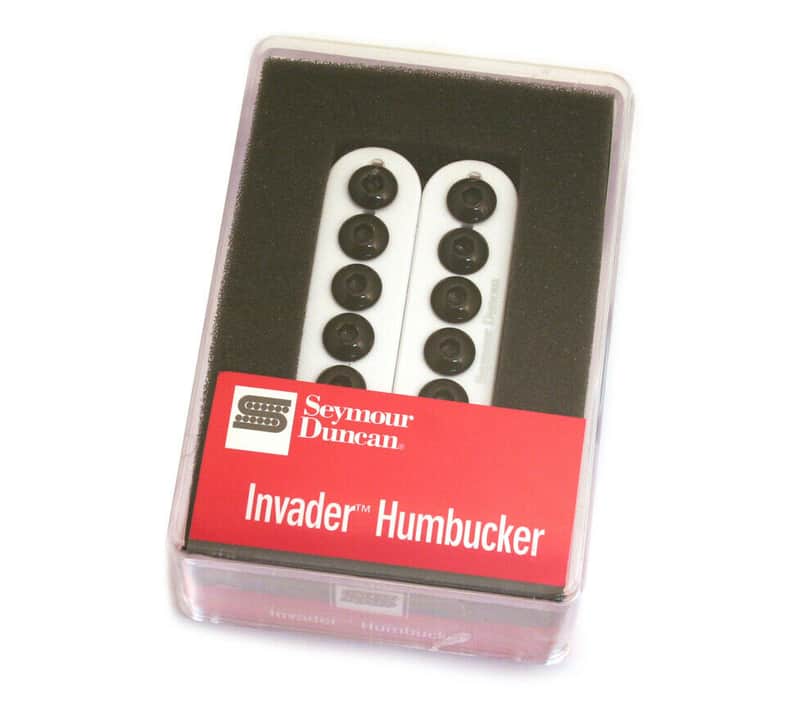 11102-29-W Seymour Duncan Invader Neck Humbucker Pickup White SH-8n-White image 1