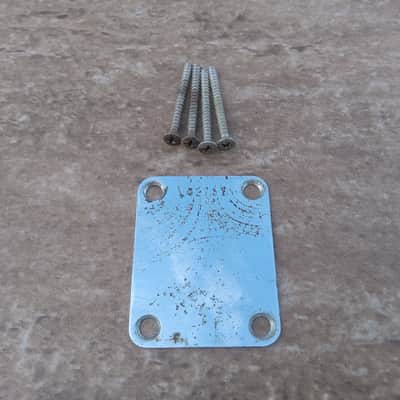 Vintage 1965 Fender L-Series Neck Plate w/ Screws for Stratocaster, Telecaster, Jazzmaster, and More! image 1