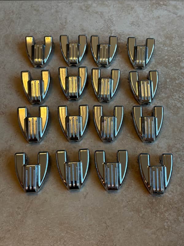 (16) Ludwig P2306AP Die Cast Bass Drum Claw Hooks 2010s - Chrome image 1