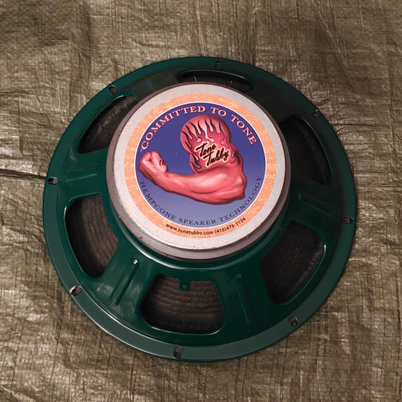 Tone Tubby 40/40 12" 40 Watt Ceramic Hemp Cone Hempcone Speaker 16 Ohm - Green image 1