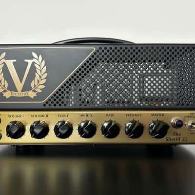 Victory Amps Sheriff 22 Compact Series 2-Channel 22-Watt Guitar Amp Head 2010s - Black/Gold MINT image 1