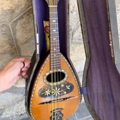 Antique Italian Neapolitan Bowl-Back Mandolin - Ozelli - Late 19th / Early 20th Century with case image 15