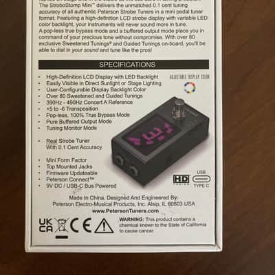 Peterson StroboStomp Mini Compact Pedal Tuner image 5