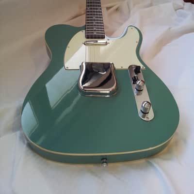 palm guitar studio "tele" 2013 surf green image 1