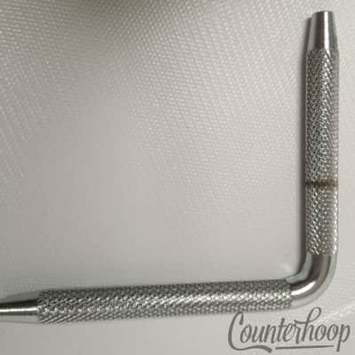 *Ludwig L-Arm Cross-Knurling Rail/Double Tom Drum Mount Chrome Part Vintage 60s* image 2