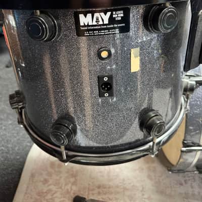 DW Collectors Series Drum Set + Edge Snare - 90s Gold Badge Keller Shell  - Custom Sparkle Lacquer image 8