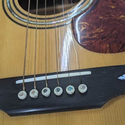 B C Rich Model B-38 Natural Acoustic Guitar from the mid 1970's w/ gig bag B.C> image 7