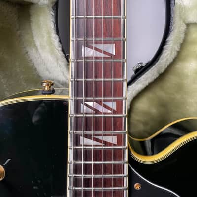 Washburn MIK J-9 VG Black Thinline Hollowbody Guitar w/OHSC image 7