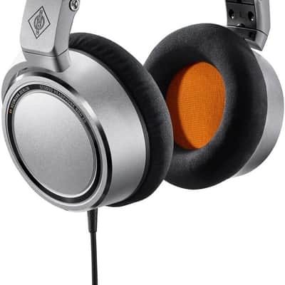 Neumann NDH 20 Closed Back Monitoring Professional Studio Headphones Gaming, Mixing, Mastering, Video or Audio Production, 3M straight cable w 1’8” stereo connector and 1/4” adaptor, Nickle, Large image 1