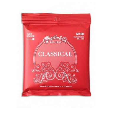 Martin M160 Hard Tension Silverplated Ball End Classical Acoustic Strings image 2