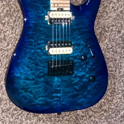 Jackson Pro Series DK2MQHT Dinky 2013 - 2014 - Chlorine Burst Electric guitar made in Mexico Seymour Duncans image 5