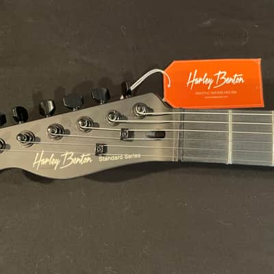 Harley Benton TE-20HH LH SBK Matte Black Tele - Dual Humbuckers - LEFTY - image 11