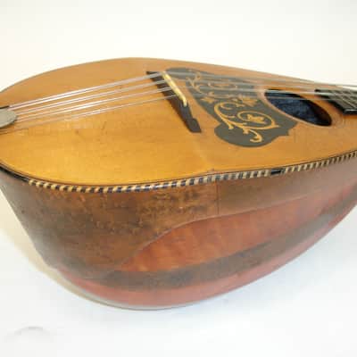 Vintage 1900's HA Weymann & Son Keystone State Melon Body Mandolin w/ Case image 3