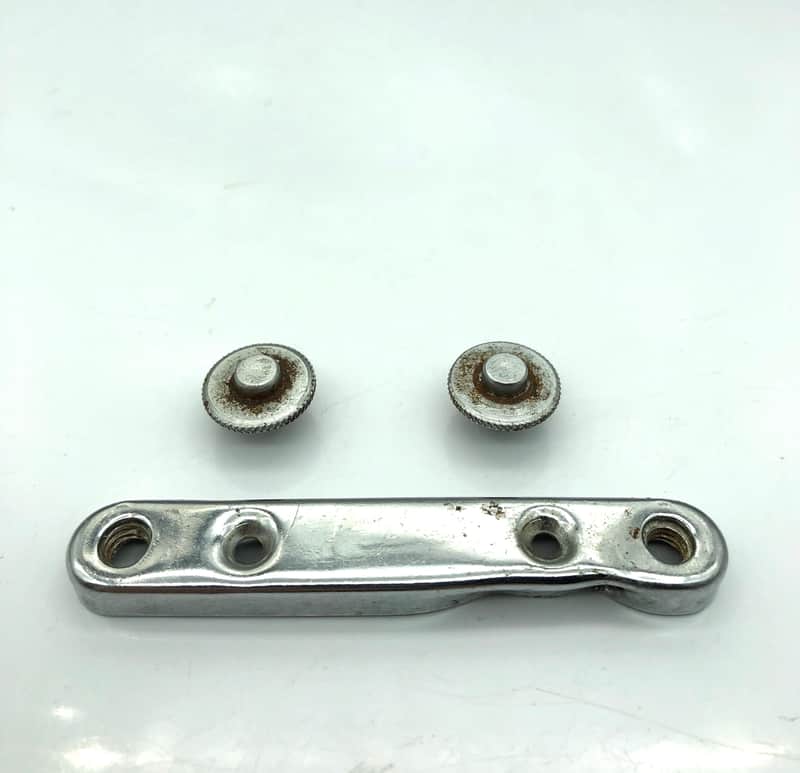 Teisco Zenon Kawai Aria Harmony Kay Bridge Plate w/Thumbwheels 1960’s-70’s Chrome image 1