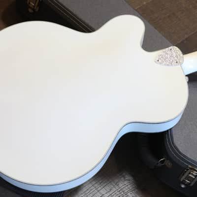 2022 Gretsch G7593T-BD Billy Duffy Signature Falcon w/ Bigsby Hollow-Body Electric Guitar White + COA OHSC image 13
