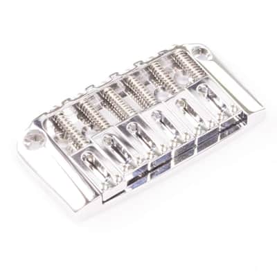 Genuine Hipshot Ibanez Gibraltar replacement Bridge 6 String Chrome 4IBG06C image 1