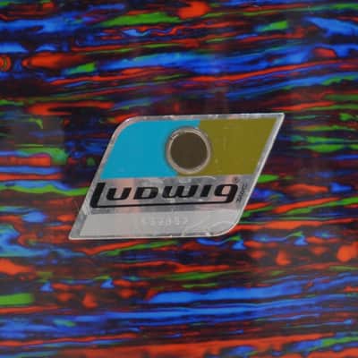 LUDWIG CLASSIC 14"x 6.5" PSYCHEDELIC RED SNARE DRUM 1970s - Psychedelic Red image 7