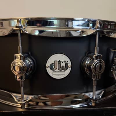DW Design Series Maple 5x14" Snare Drum Black Satin Lacquer image 2