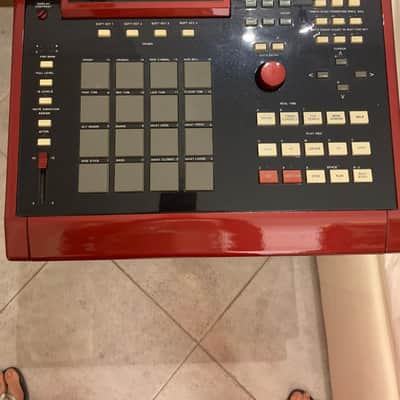 Akai MPC3000 CUSTOM GLOSSY BLACK AND RUBY RED + zip drive +SCSI Production Center image 2