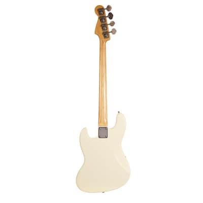 1986 Fender MIJ Jazz Bass Olympic White image 4