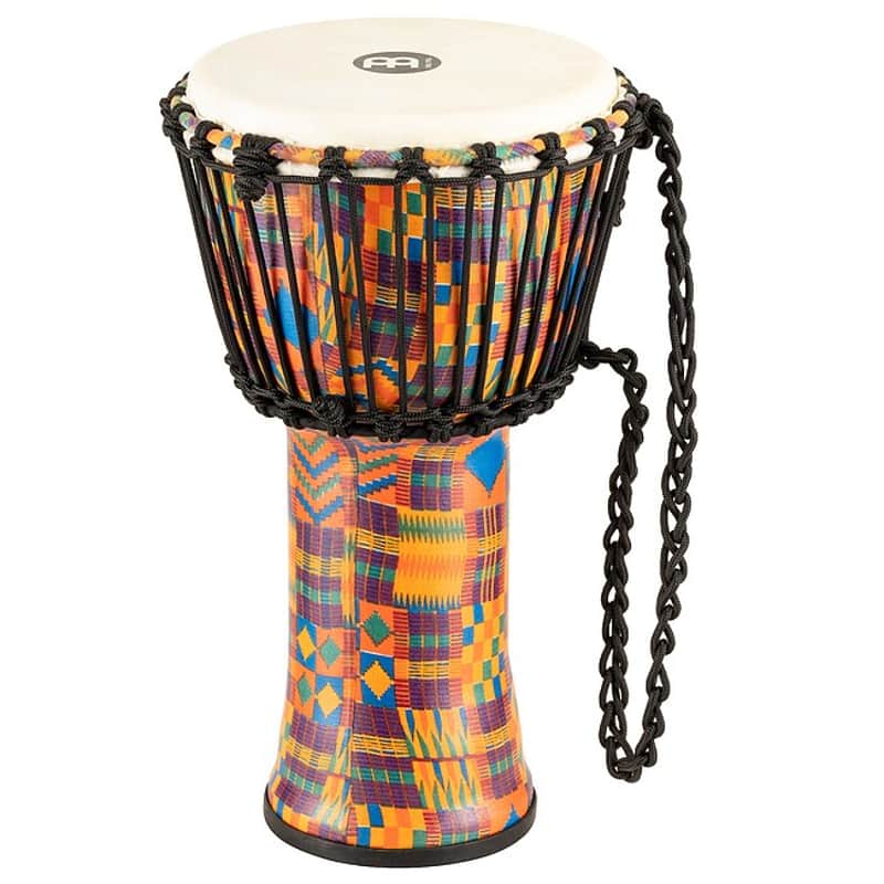 MEINL PADJ2-S-G (Ziegenfell) Travel African Djembe 8 Zoll kenyan quilt image 1