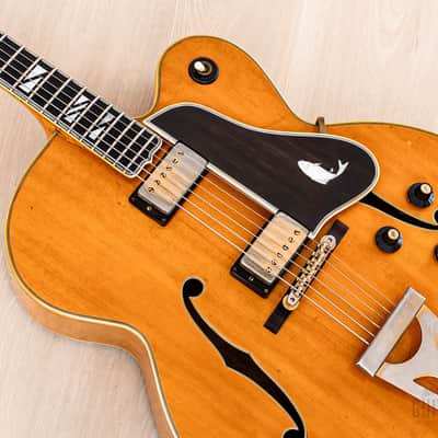 1969 Gibson Super 400 CES Vintage Archtop Electric Guitar Natural w/ T Tops & 1950s Lifton Case image 9