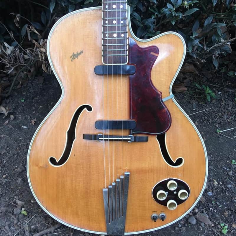 Hofner  President  1956  - Blonde  - Rare Round Panel