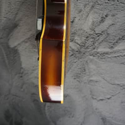Greco Violin Bass Vintage - Sunburst Semi-Hollow Lefty image 4