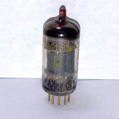 Mullard 10M Series 12AX7 ECC83 Red Tip Gold Pin Tube, High Testing image 1
