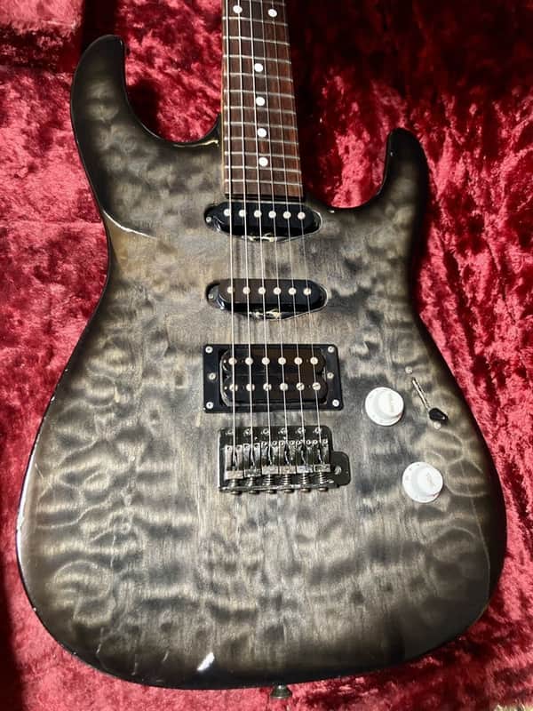 Bill Lawrence VR-402 Black Sunburst Electric Guitar Used image 1