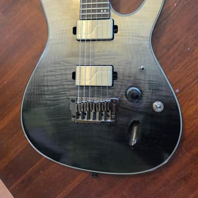 Ibanez S61AL-BML Axion Label 2019 - 2020 - Black Mirage Gradation Low Gloss image 2