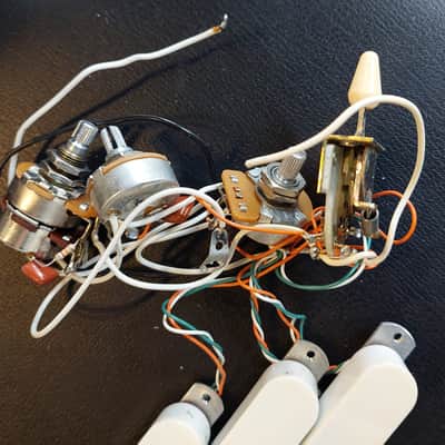 Fender Stratocaster Lace Sensor Pickup Set Gold from original Eric Clapton Strat*E.C./Jeff Beck/David Gilmore used Lace pickups*completely wired=3 pots+5-way switch*made in USA image 3